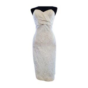 Wedding Evening Cocktail Embroidered Runway Brocade Jacquard Couture Dress Gown